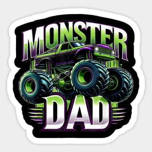 Monster Truck Race Racer Driver Dad Father'S Day Sticker